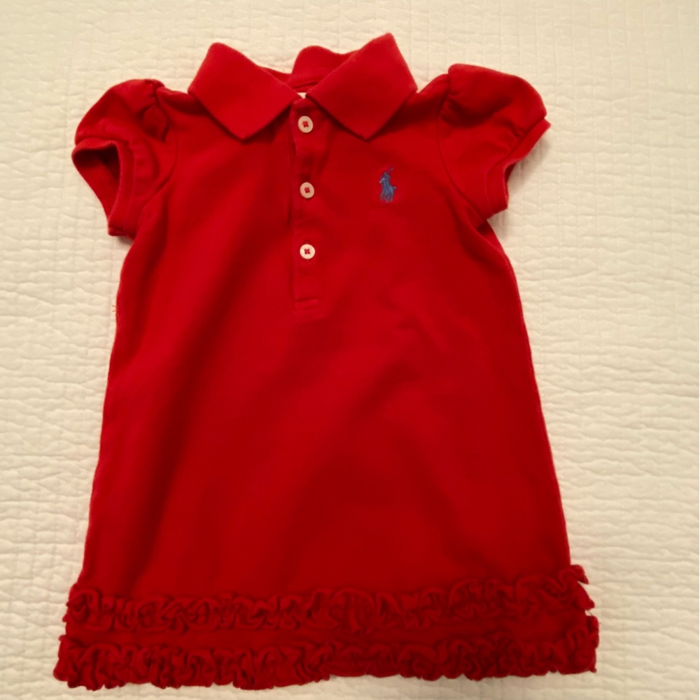 Ralph Lauren 9 Months Ruffled Polo Dress